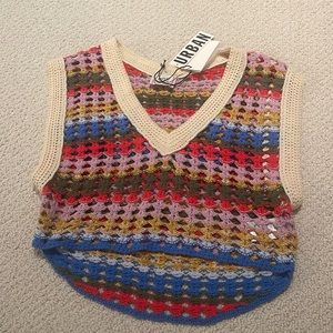 Urban Outfittera BDG Crochet Sweater Vest